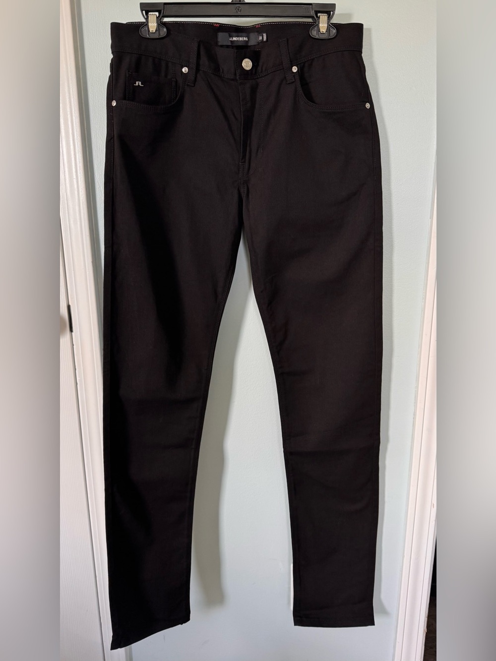 J.Lindeberg Black Slim fit Straight Men's Jeans